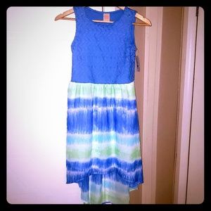 Blue & Green Tie Dye Dress NWT